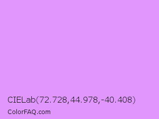 CIELab 72.728,44.978,-40.408 Color Image