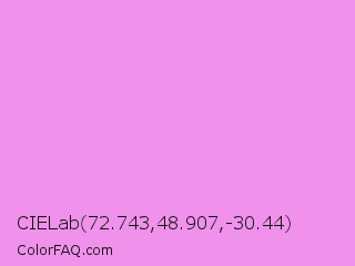 CIELab 72.743,48.907,-30.44 Color Image