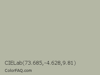 CIELab 73.685,-4.628,9.81 Color Image
