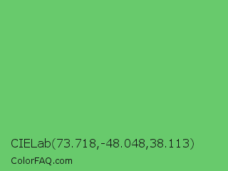 CIELab 73.718,-48.048,38.113 Color Image