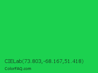CIELab 73.803,-68.167,51.418 Color Image