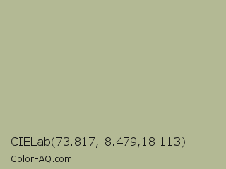 CIELab 73.817,-8.479,18.113 Color Image