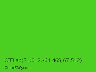 CIELab 74.012,-64.468,67.512 Color Image