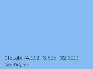 CIELab 74.112,-3.625,-32.321 Color Image