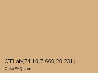 CIELab 74.18,7.668,28.231 Color Image