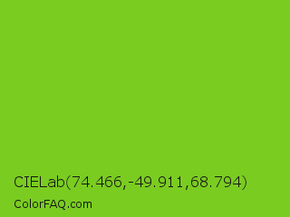 CIELab 74.466,-49.911,68.794 Color Image