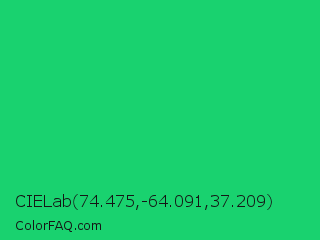 CIELab 74.475,-64.091,37.209 Color Image