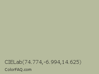 CIELab 74.774,-6.994,14.625 Color Image