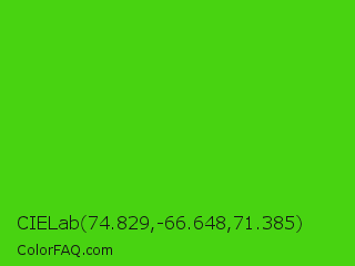 CIELab 74.829,-66.648,71.385 Color Image