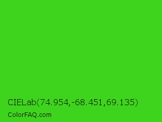 CIELab 74.954,-68.451,69.135 Color Image