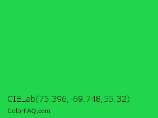 CIELab 75.396,-69.748,55.32 Color Image