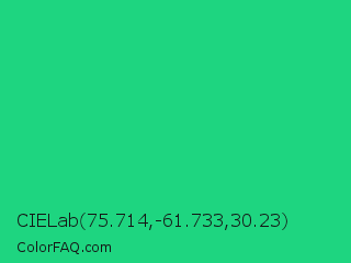 CIELab 75.714,-61.733,30.23 Color Image