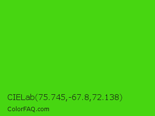 CIELab 75.745,-67.8,72.138 Color Image