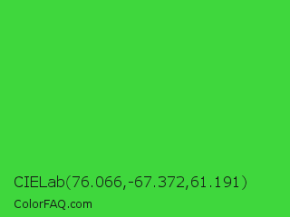 CIELab 76.066,-67.372,61.191 Color Image