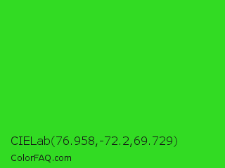 CIELab 76.958,-72.2,69.729 Color Image