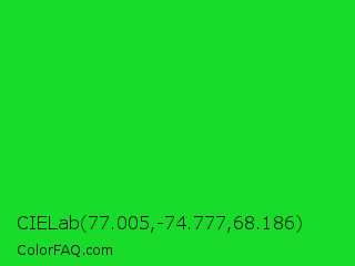 CIELab 77.005,-74.777,68.186 Color Image