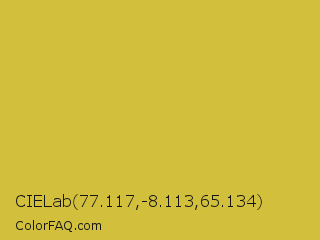 CIELab 77.117,-8.113,65.134 Color Image