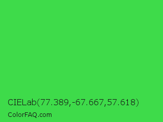 CIELab 77.389,-67.667,57.618 Color Image