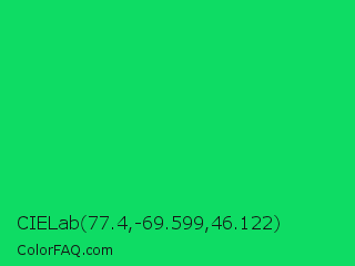 CIELab 77.4,-69.599,46.122 Color Image