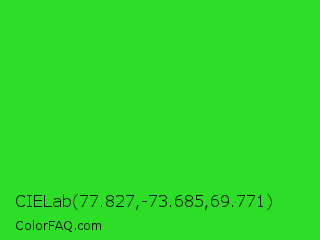 CIELab 77.827,-73.685,69.771 Color Image