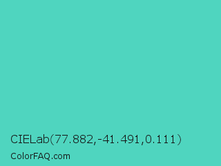 CIELab 77.882,-41.491,0.111 Color Image