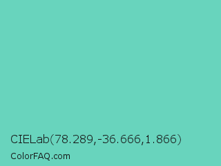 CIELab 78.289,-36.666,1.866 Color Image