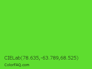 CIELab 78.635,-63.789,68.525 Color Image