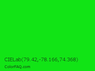 CIELab 79.42,-78.166,74.368 Color Image
