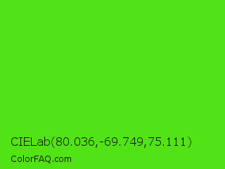 CIELab 80.036,-69.749,75.111 Color Image