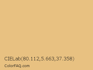 CIELab 80.112,5.663,37.358 Color Image
