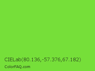 CIELab 80.136,-57.376,67.182 Color Image