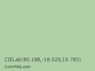 CIELab 80.188,-18.629,16.783 Color Image