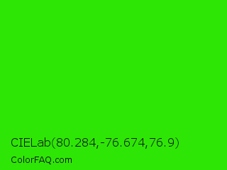 CIELab 80.284,-76.674,76.9 Color Image