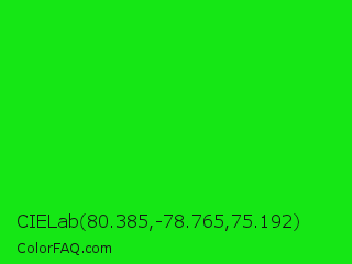 CIELab 80.385,-78.765,75.192 Color Image