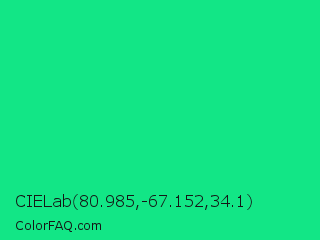 CIELab 80.985,-67.152,34.1 Color Image