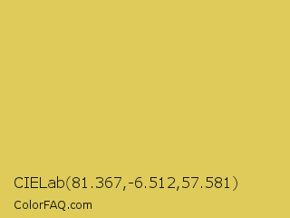 CIELab 81.367,-6.512,57.581 Color Image