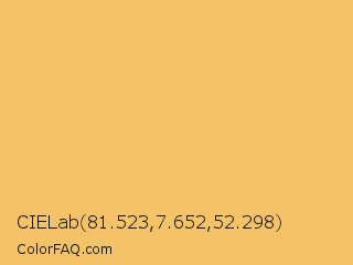 CIELab 81.523,7.652,52.298 Color Image