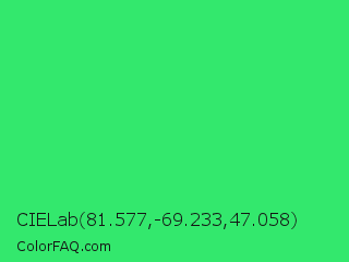 CIELab 81.577,-69.233,47.058 Color Image