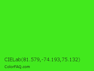 CIELab 81.579,-74.193,75.132 Color Image