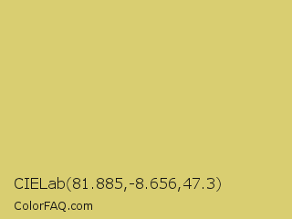 CIELab 81.885,-8.656,47.3 Color Image