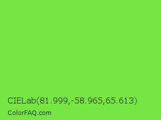 CIELab 81.999,-58.965,65.613 Color Image