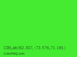 CIELab 82.307,-73.576,71.181 Color Image