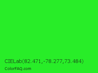 CIELab 82.471,-78.277,73.484 Color Image