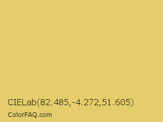 CIELab 82.485,-4.272,51.605 Color Image