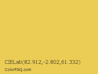 CIELab 82.912,-2.802,61.332 Color Image