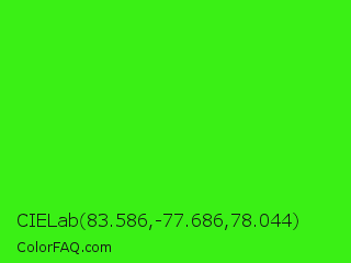 CIELab 83.586,-77.686,78.044 Color Image