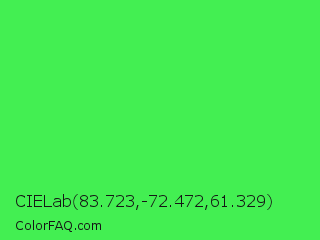 CIELab 83.723,-72.472,61.329 Color Image