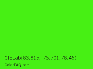 CIELab 83.815,-75.701,78.46 Color Image