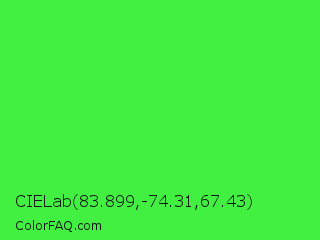 CIELab 83.899,-74.31,67.43 Color Image