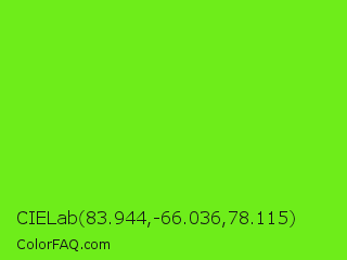CIELab 83.944,-66.036,78.115 Color Image